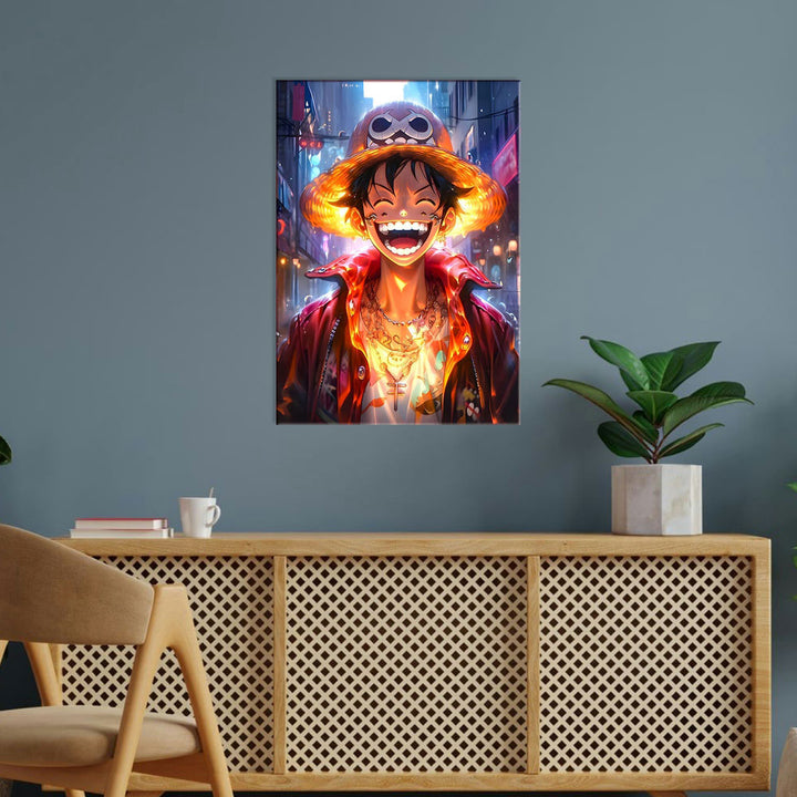 Metal Poster - One Piece Monkey D Luffy OP08