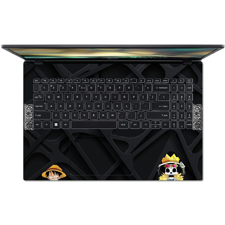 Acer Laptop Skin - One Piece Black Art