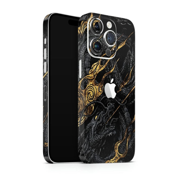 Apple iPhone Skin Wrap - Dragon Golden Highlighter