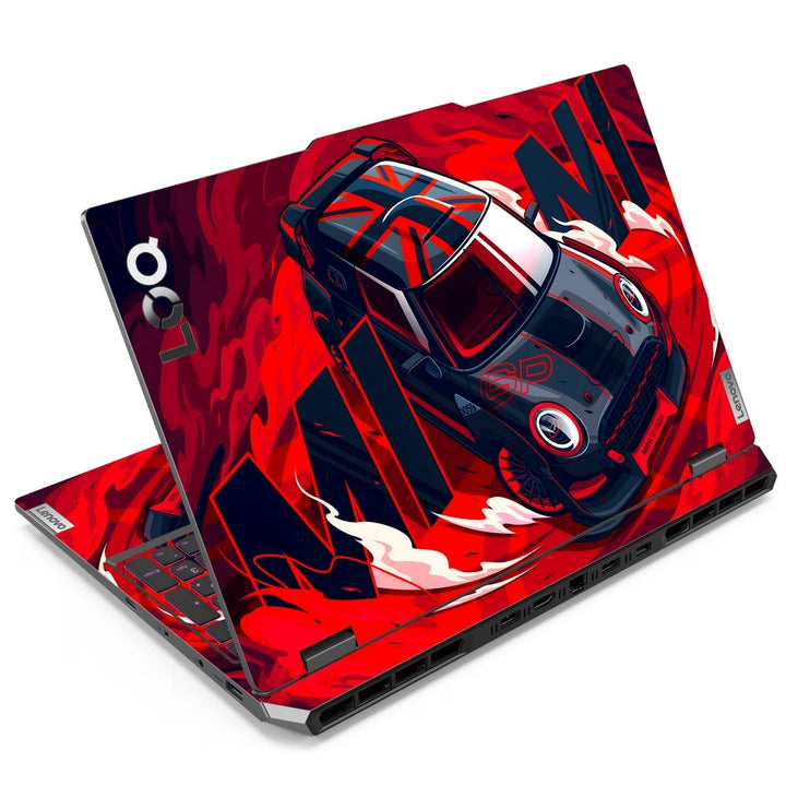 Laptop Skin - Porsche 911 GT3 RedBlack Flames