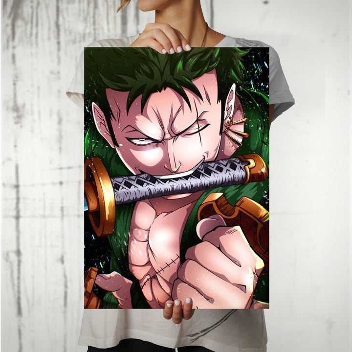 Metal Poster - Anime One Piece Zoro