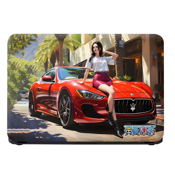 Laptop Skin - One Piece Boa Hancock with Red Maserati