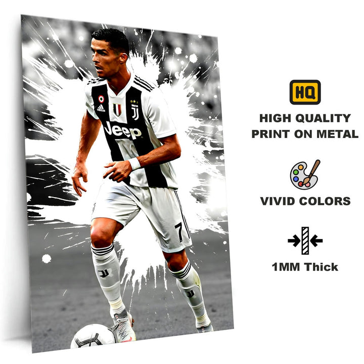 Metal Poster - Footballer Cristiano Ronaldo F03