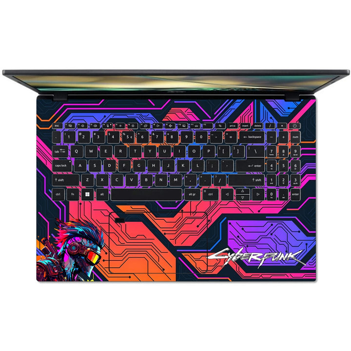 Acer Laptop Skin - Cyberpunk Digital Vortex