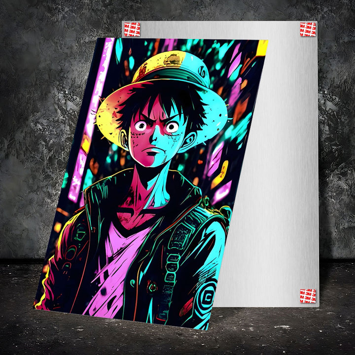 Metal Poster - One Piece Monkey D Luffy OP01