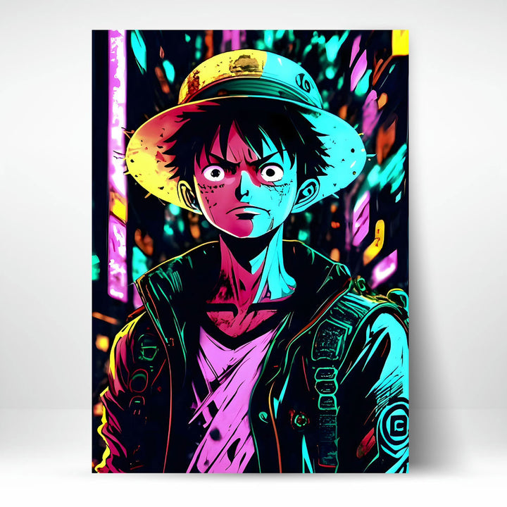 Metal Poster - One Piece Monkey D Luffy OP01