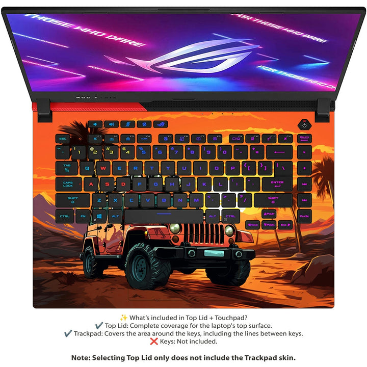 Asus Laptop Skin - Desert Offroad Jeep