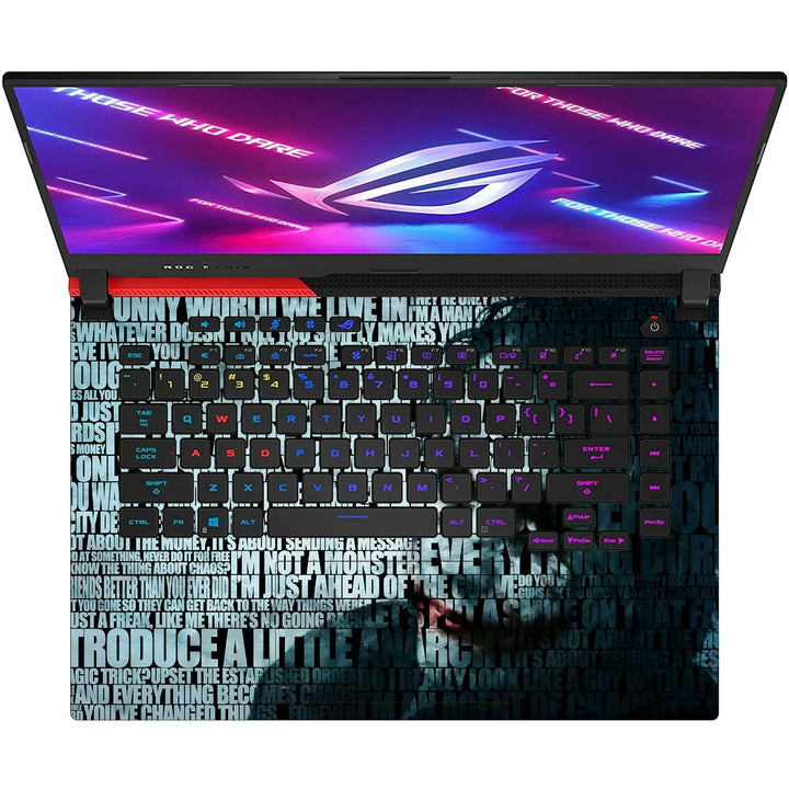 Asus Laptop Skin - Joker Quotes