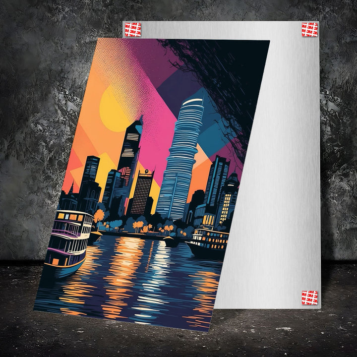 Metal Poster - City Art