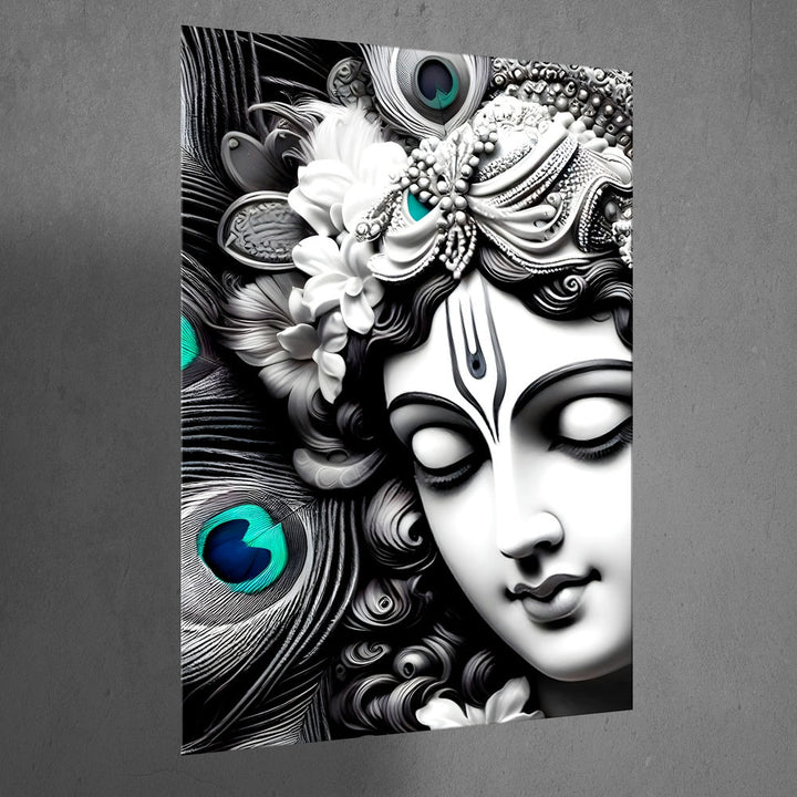 Metal Poster - Lord Krishna LK05