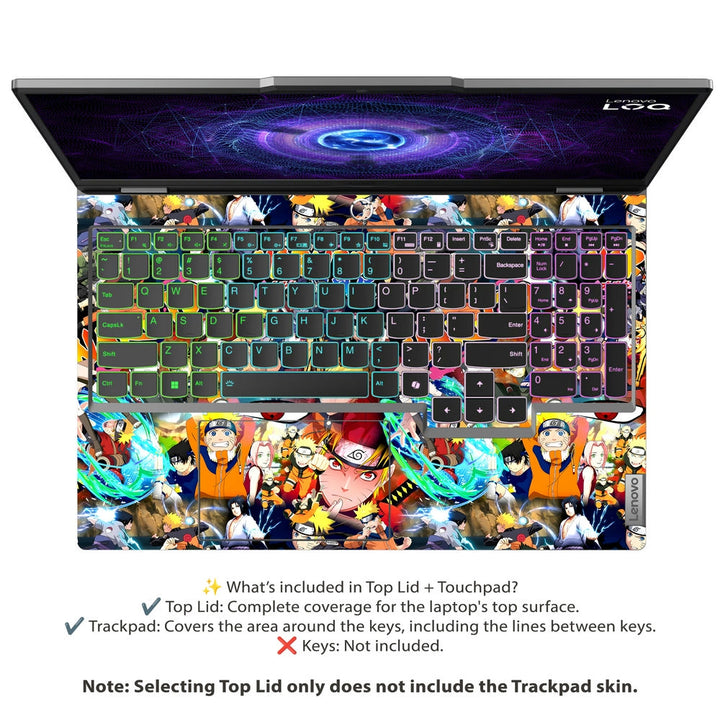 Laptop Skin - Naruto Anime Collage