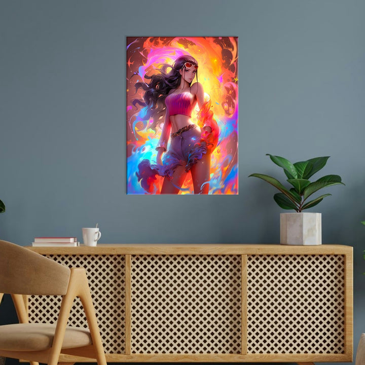 Metal Poster - Anime One Piece Nico Robin OP67