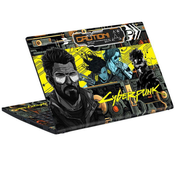 Acer Laptop Skin - Cyberpunk Glitch Hunter