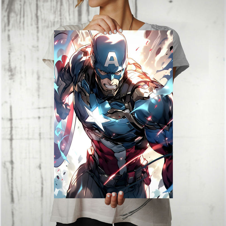 Metal Poster - Superhero Captain America CAP05