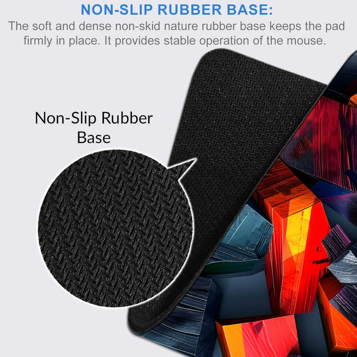 Anti-Slip Desk Mat Gaming Mouse Pad - Rainbow Shards