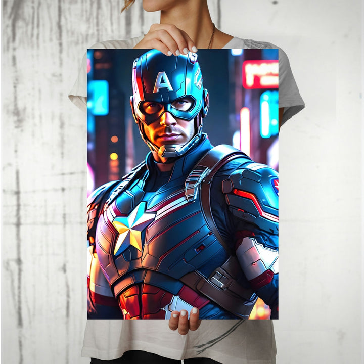 Metal Poster - Superhero Captain America CAP10