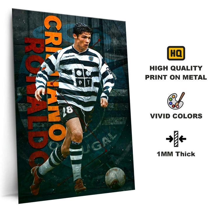 Metal Poster - Footballer Cristiano Ronaldo F04