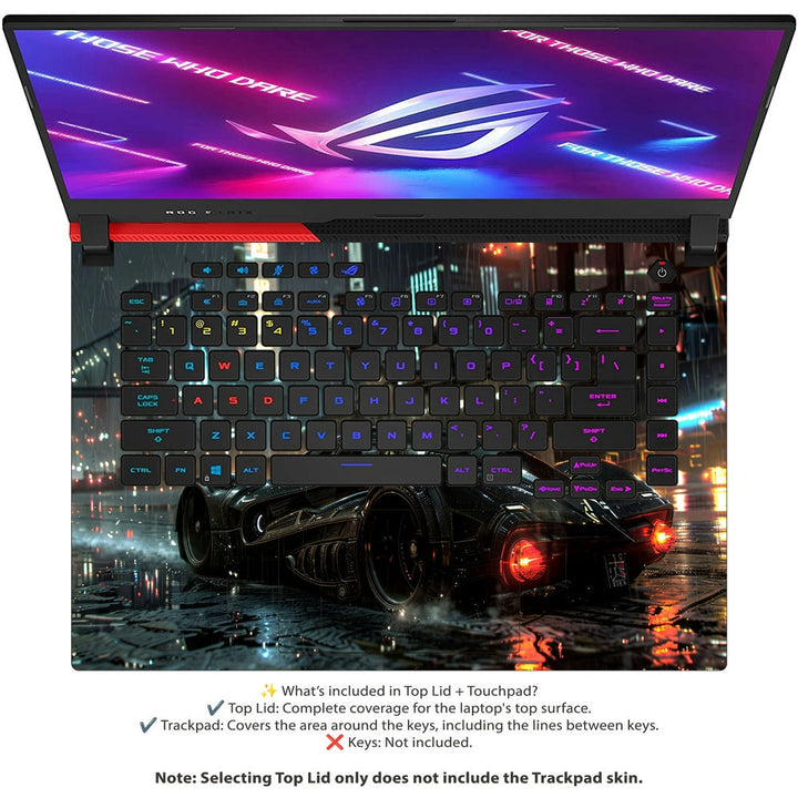 Asus Laptop Skin - Rainy Street Racer