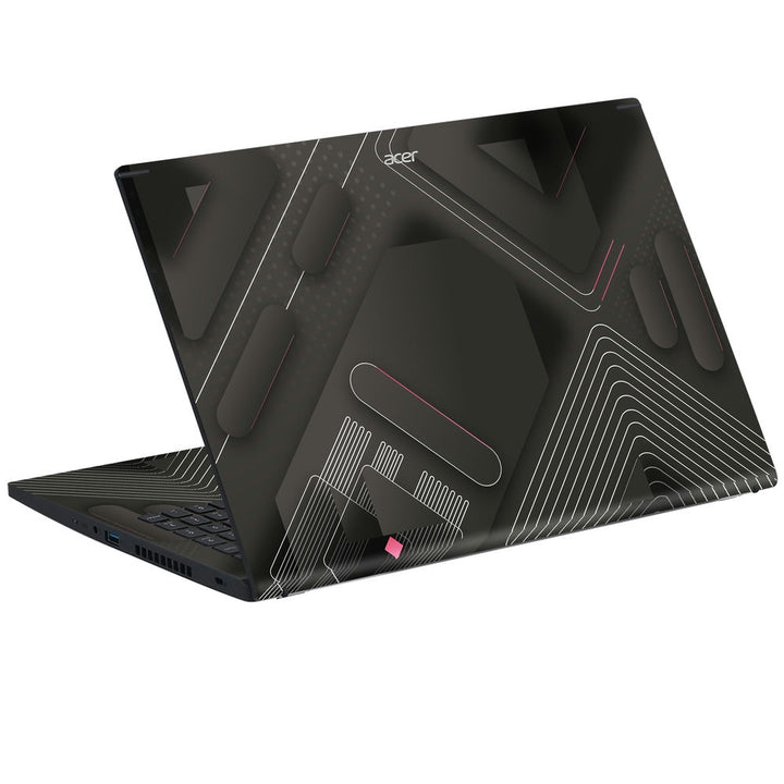 Acer Laptop Skin - Minimalist Matte Black Tech Abstract