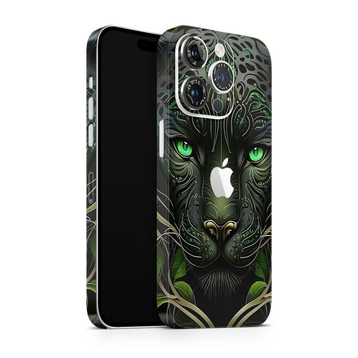 Apple iPhone Skin Wrap - Leopard Green Highlighter