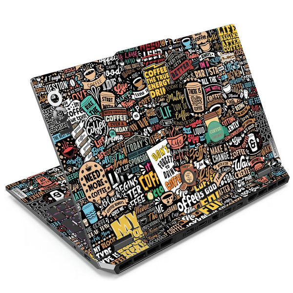 Lenovo LOQ Laptop Skin - Coffee Sticker bomb