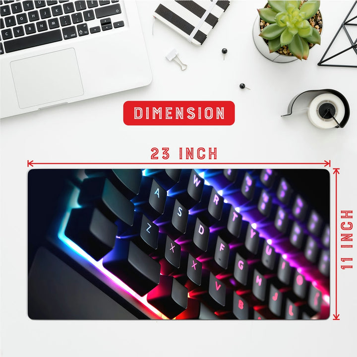 Anti-Slip Desk Mat Gaming Mouse Pad - Colorful Lights