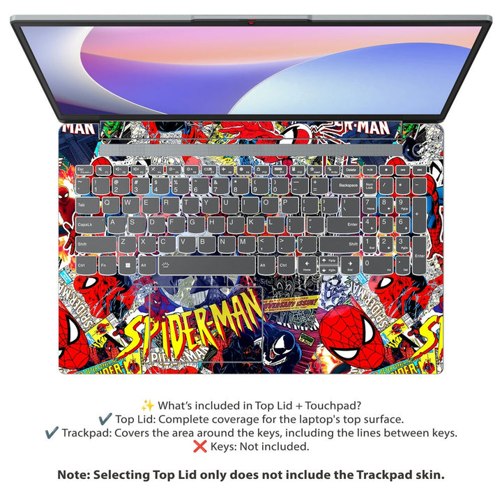 Lenovo Laptop Skin - Spider-Man Webbed Adventures