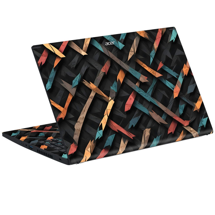 Acer Laptop Skin - Dark Woven Abstract