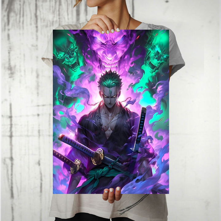 Metal Poster - One Piece Roronoa Zoro OP25