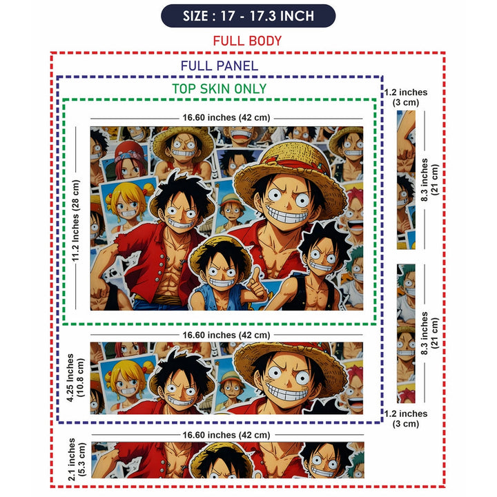 Laptop Skin - Anime One Piece Dynamic Collage DS8