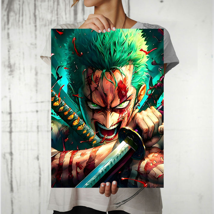 Metal Poster - One Piece Roronoa Zoro OP21