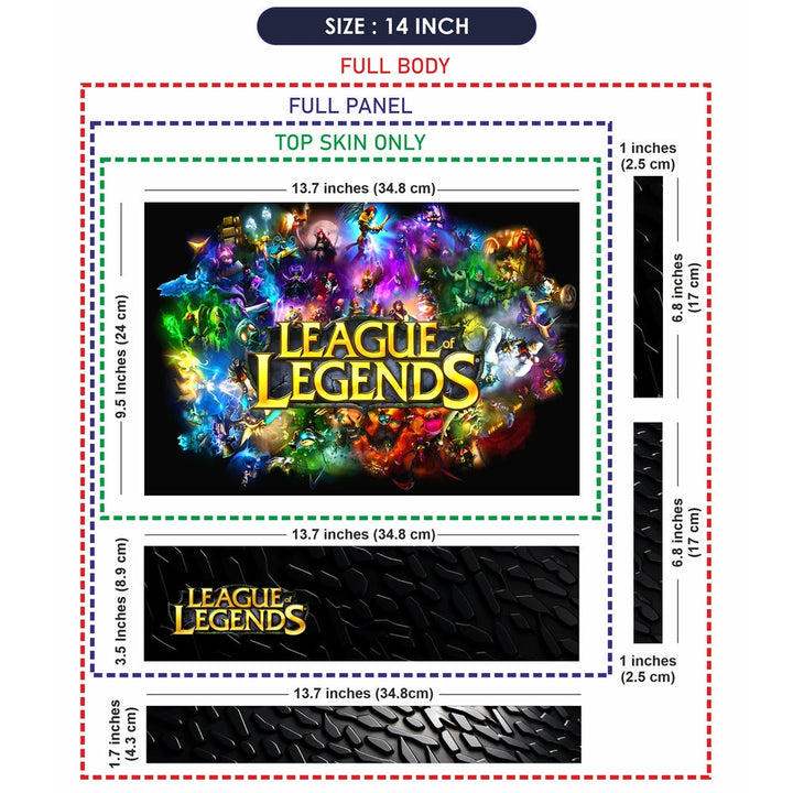 Laptop Skin - League of Legends Color Explosion