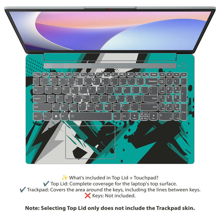 Lenovo Laptop Skin - Aqua Blast