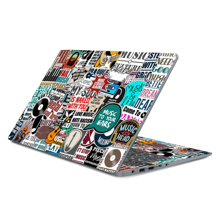 Lenovo Laptop Skin - Music Sticker Bomb