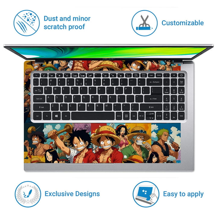 Laptop Skin - Anime One Piece Dynamic Collage DS14