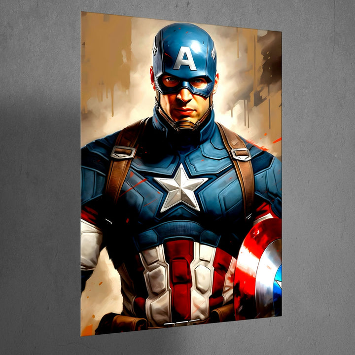 Metal Poster - Superhero Captain America CAP08