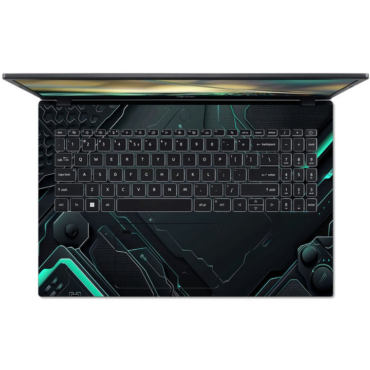 Acer Laptop Skin - Metallic Futuristic Panel Abstract