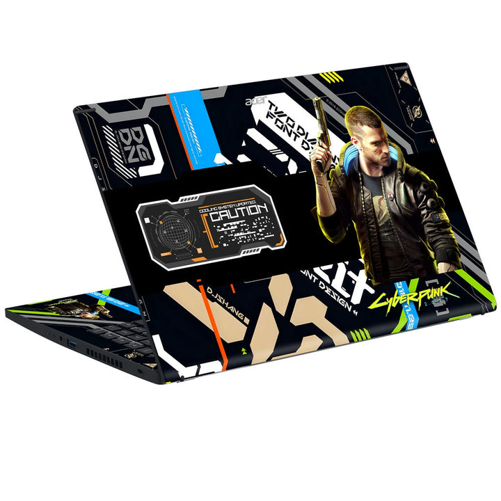 Acer Laptop Skin - Cyberpunk Quantum Rebel