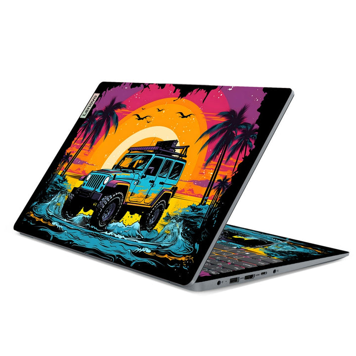 Lenovo Laptop Skin - Sunset Adventure Jeep