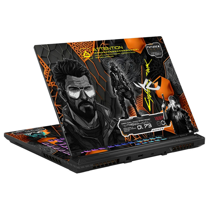 Asus Laptop Skin - Cyberpunk Digital Enforcer