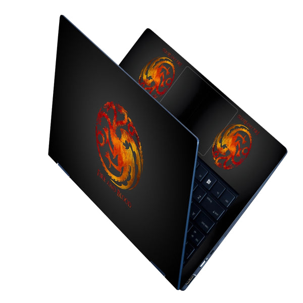 Laptop Skin - House of Dragon Fire & Blood