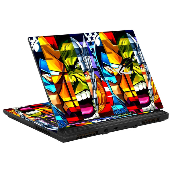 Asus Laptop Skin - Abstract Heroic Faces