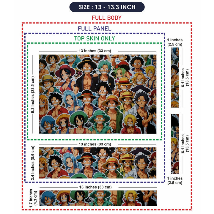 Laptop Skin - Anime One Piece Dynamic Collage DS5