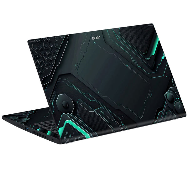 Acer Laptop Skin - Metallic Futuristic Panel Abstract