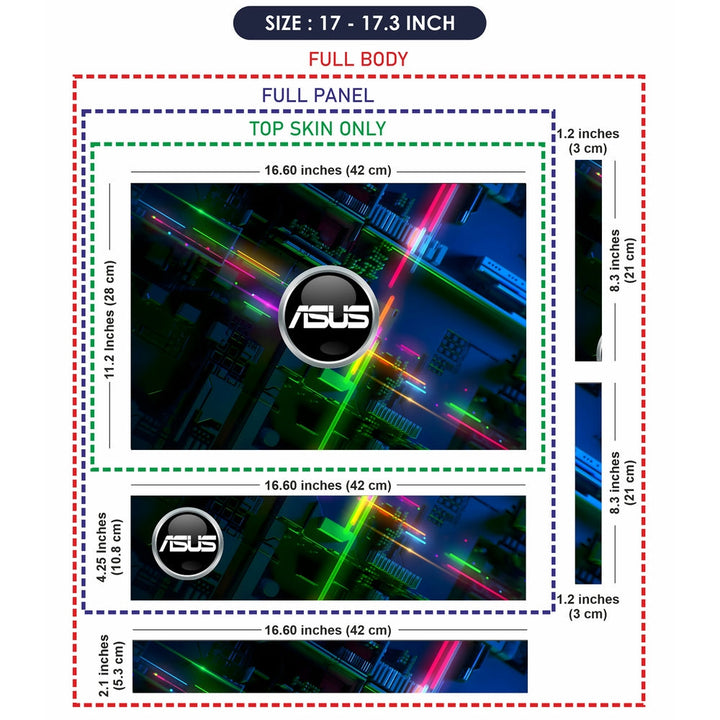 Laptop Skin - ASUS RGB Circuit Board Design