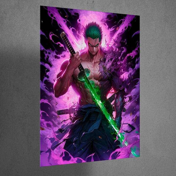 Metal Poster - One Piece Roronoa Zoro OP28