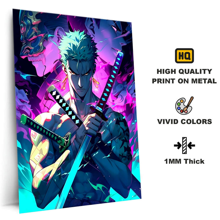 Metal Poster - One Piece Roronoa Zoro OP53