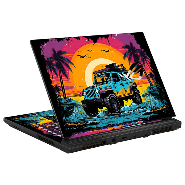 Asus Laptop Skin - Sunset Adventure Jeep