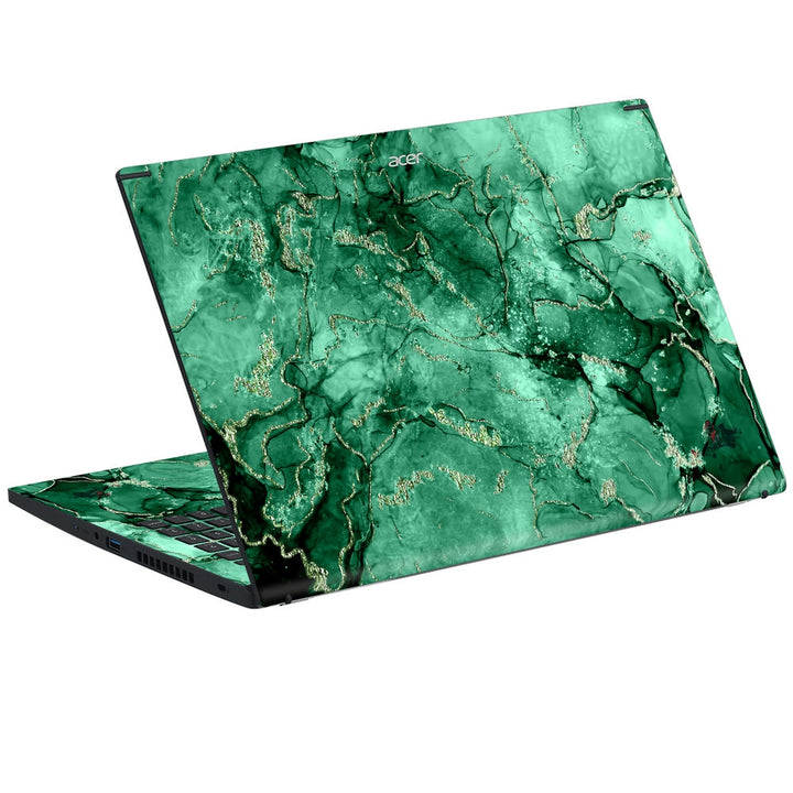 Acer Laptop Skin - Gemstone Malachite Art