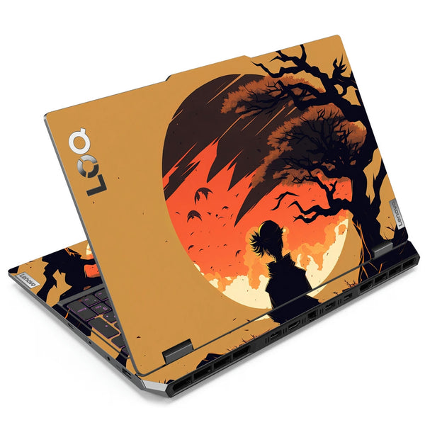 Lenovo LOQ Laptop Skin - Girl Under the Full Moon Blood and Tree